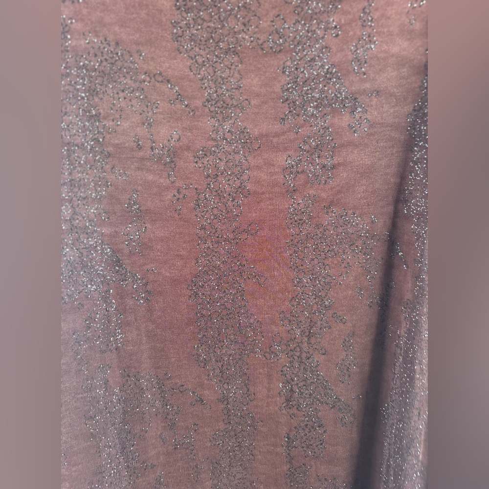 Rabbit Rabbit Rabbit Brown Glitter Floral Dress | Size 16W – EUC - Picture 7 of 7